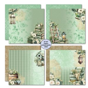 3Quarter Designs - 12X12 Collection Kit - Sage Candlelight