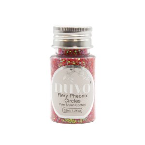 Nuvo -  Pure Sheen Confetti - Fiery Phoenix Circles