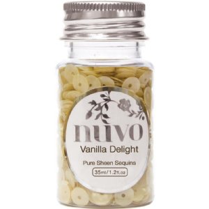 Nuvo - Embellishments - Sequins Vanilla Delight