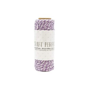 Tonic - Striped Bakers Twine - Mauve Purple