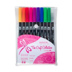 Tombow - 10 Colour Marker Set - Retro