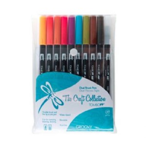 Tombow - 10 Colour Marker Set - Groovy