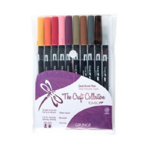 Tombow - 10 Colour Marker Set - Grunge