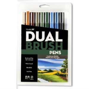 Tombow - 10 Colour Marker Set - Landscape