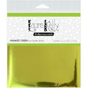 Laura Kelly - Foil Transfer Sheets - Parakeet Green