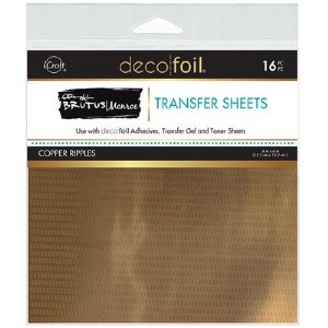 Deco Foil - Transfer Sheets - Copper Ripples