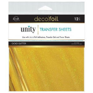 Deco Foil - Transfer Sheets - Gold Glitter