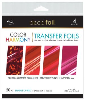 Therm-O Web - Deco Foil Color Harmony Transfer Foils - Shades of Red 