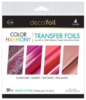 Therm-O Web - Deco Foil Color Harmony Transfer Foils - Shades of Pink