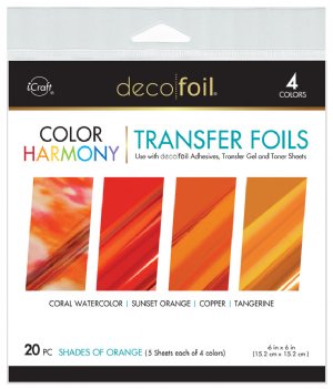 Therm-O Web - Deco Foil Color Harmony Transfer Foils - Shades of Orange