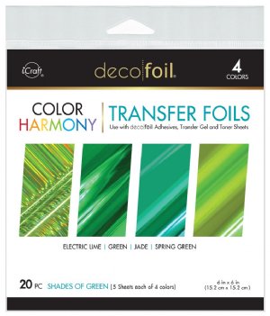 Therm-O Web - Deco Foil Color Harmony Transfer Foils - Shades of Green