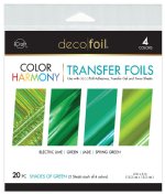 Therm-O Web - Deco Foil Color Harmony Transfer Foils - Shades of Green