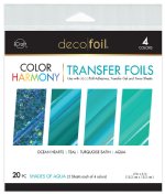 Therm-O Web - Deco Foil Color Harmony Transfer Foils - Shades of Aqua