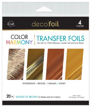 Therm-O Web - Deco Foil Color Harmony Transfer Foils - Shades of Brown