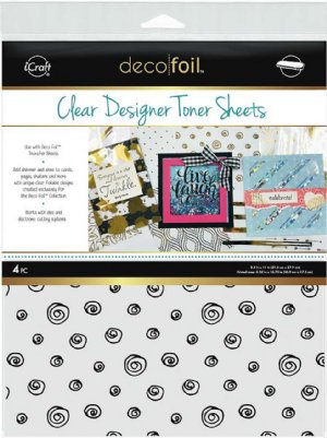 Deco Foil - Clear Designer Toner Sheets - Doodles