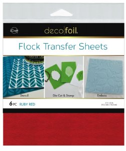 Thermoweb - Flock Transfer Sheets - Ruby Red