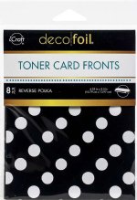 Deco Foil Toner Card Fronts - Reverse Polka