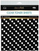 Deco Foil - Clear Designer Toner Sheets - Reverse Polka