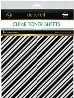 Deco Foil - Clear Designer Toner Sheets - Candy Stripes