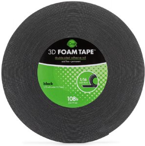 Therm-O Web - Foam Tape Jumbo Roll - Black