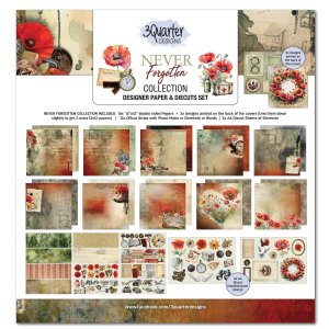 3Quarter Designs - 12X12 Collection Kit - Never Forgotten 