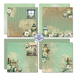 3Quarter Designs - 12X12 Collection Kit - Sage Candlelight