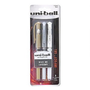 Uni Ball - Gel Impact Pen Set - 3 Set (1mm)