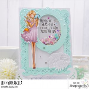 Stamping Bella - Cling Stamp - Uptown Girl Sylvia and the Seashell