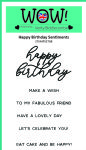 WOW - Clear Stamp - Happy Birthday Sentiments