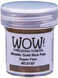 WOW - Metallic Embossing Powder - Super Fine - Gold Rich Pale