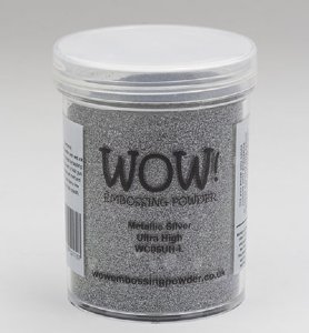 WOW - Metallic Embossing Powder - Ultra High - Silver (Large Jar)