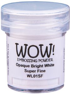 WOW - Opaque White Embossing Powder  - Super Fine - Bright