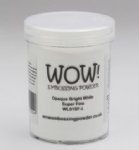 WOW - Opaque White Embossing Powder  - Super Fine - Bright (Large Jar)