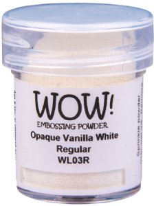 WOW - Opaque White Embossing Powder  - Regular - Vanilla
