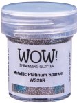 WOW - Embossing Glitter - Regular - Metallic Platinum Sparkle