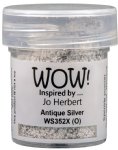 WOW! Embossing Powders - Embossing Glitter - Antique Silver