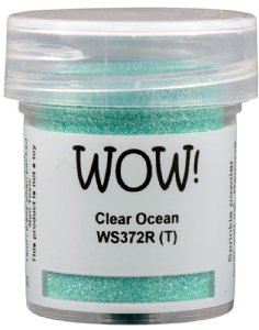 WOW! Embossing Powders - Embossing Glitter, Regular - Clear Ocean