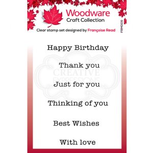 Woodware - Clear Stamps - Mini Greetings