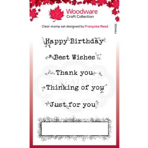 Woodware - Clear Stamps - Boxed Greetings