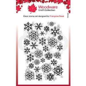 Woodware - Clear Stamps - Snowflake Flurry