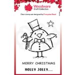 Woodware - Clear Stamps -Top Hat Robin