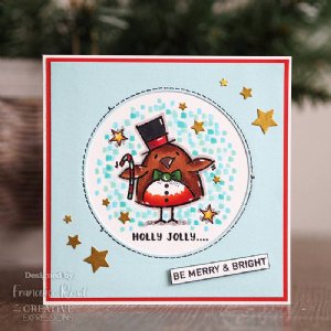 Woodware - Clear Stamps -Top Hat Robin