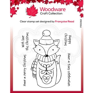 Woodware - Clear Stamps - Foxy Christmas