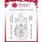 Woodware - Clear Stamps - Foxy Christmas