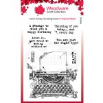 Woodware - Clear Stamp - Vintage Typewriter