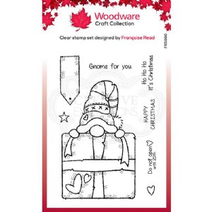 Woodware - Clear Stamps - Gnome Gift