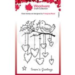 Woodware - Clear Stamps - Hanging Hearts