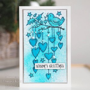 Woodware - Clear Stamps - Hanging Hearts