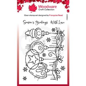 Woodware - Clear Stamps - Frosted Baubles