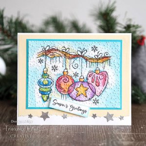 Woodware - Clear Stamps - Frosted Baubles